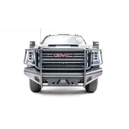 Fab Fours 20-C SIERRA 2500/3500 BLACK STEEL ELITE FRONT BUMPER W/ FULL GRILL GUA GM20-Q5060-1